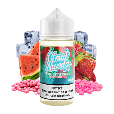 CLOUD NURDZ Sour Watermelon Strawberry Ice 100ml