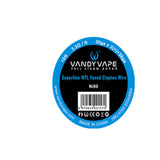 Vandy vape Superfine MTL Fused Clapton SS316L/NI80 Wire 30ga*2+38ga 10ft 30gA*2(=)+38GA - Vaporello.com